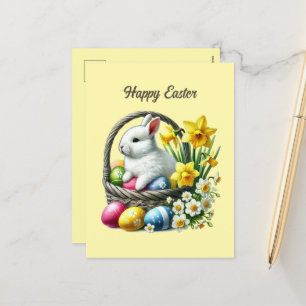 Niedlich Happy Ostersonne - Nachricht Feiertagspostkarte