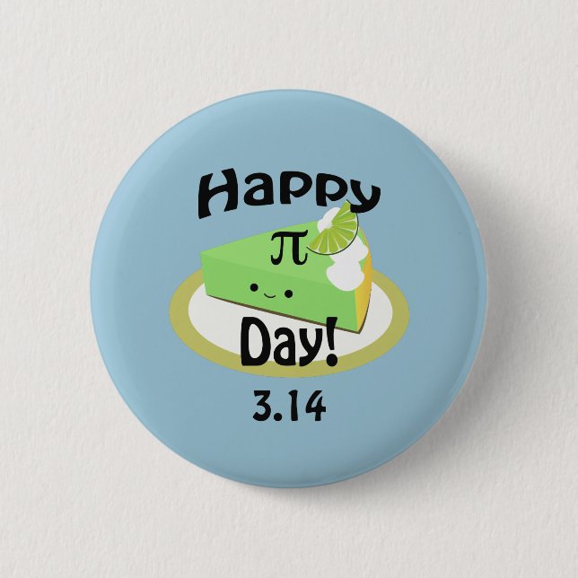 Niedlich Happy Pi Day Button (Vorderseite)