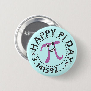 Niedlich Happy Pi Day © Schaltfläche Button