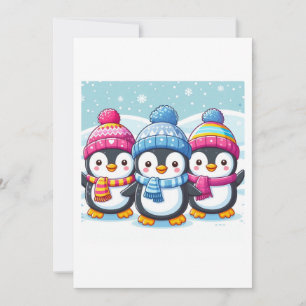 Niedlich Happy Pinguins Einladung