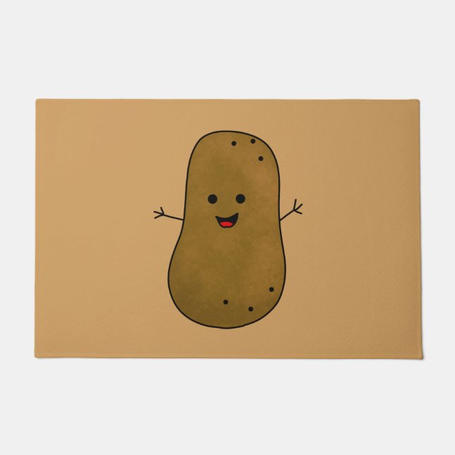 Niedlich Happy Potato Fußmatte (Vorderseite)
