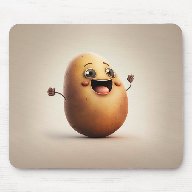 Niedlich Happy Potato Mousepad (Vorne)