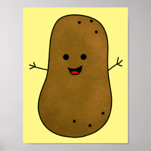 Niedlich Happy Potato Poster