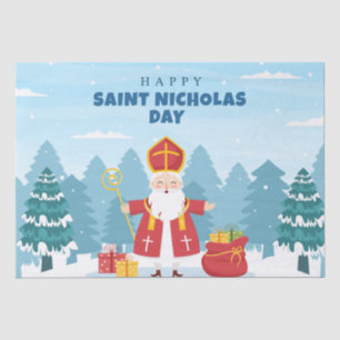 Niedlich Happy Saint Nicholas Day Seidenpapier