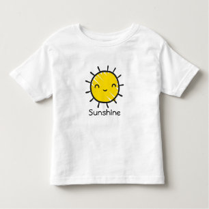 Niedlich Happy Smile Sunshine Custom Text Kleinkind T-shirt