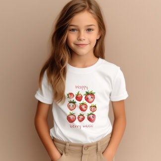 Niedlich Happy Strawberry T-Shirt
