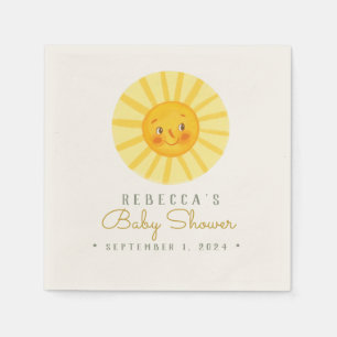 Niedlich Happy Sun Baby Dusche Napkins Serviette