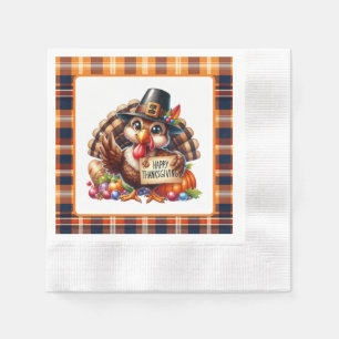 Niedlich Happy Thanksgiving Trukey Serviette