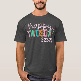 Niedlich Happy Twosday 2022February 22 2022 Twosda T-Shirt