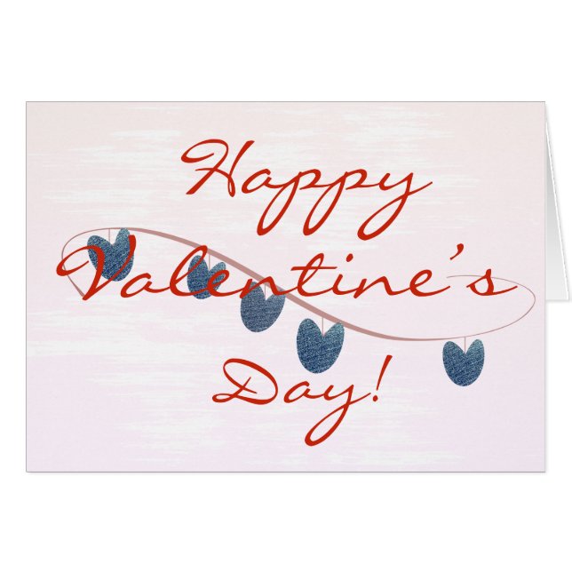 Niedlich Happy Valentine's Day Card (Vorderseite (Horizontal))