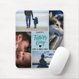 Niedlich Happy Vatertag Foto Collage Individuelle  Mousepad