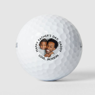 Niedlich Happy Vathers Day Daddy Foto Golfball