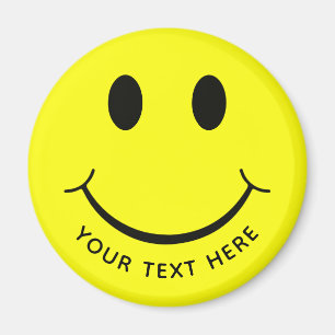 Niedlich Happy Yellow Face Add Tex Magnet