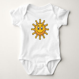 Niedlich Happy Yellow Sunshine Baby Strampler