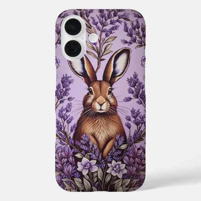 Niedlich Hare with Lavender William Morris Inspiri Case-Mate iPhone Hülle (Rückseite)