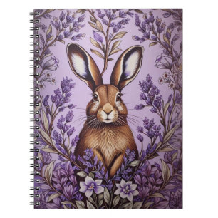 Niedlich Hare with Lavender William Morris Inspiri Notizblock