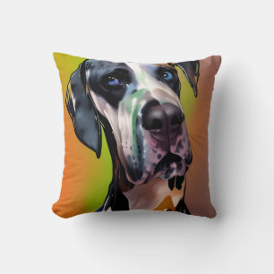 Niedlich Harlequin Great Dane Kissen