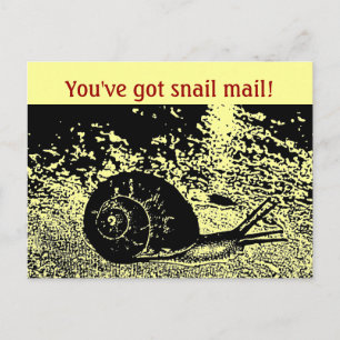 Niedlich hast du eine Schnecke-Mail Got! Postkarte