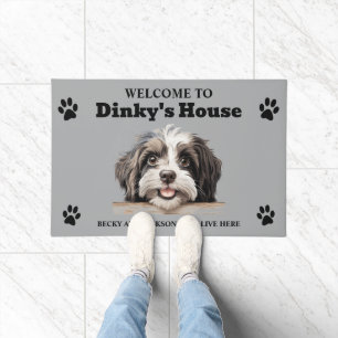 Niedlich Havanese Water Dog Foto Fußmatte