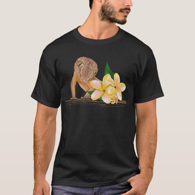 Niedlich Hawaii Gecko T-Shirt (Vorderseite)