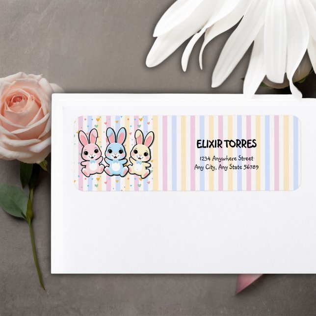 Niedlich Heart Bunny Hoppers Babydusche (Von Creator hochgeladen)
