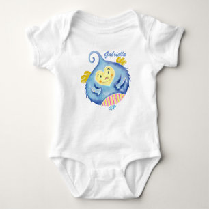 Niedlich Heart Cartoon Character Baby Strampler