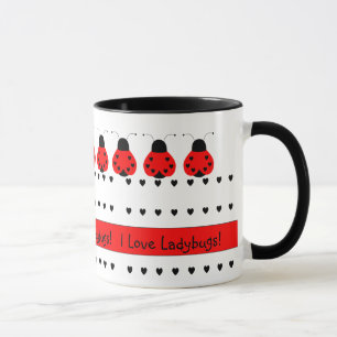 Niedlich Heart Ladybug Tasse