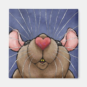 Niedlich Heart Rat Magnet