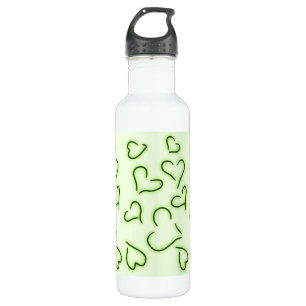 Niedlich Hearts Green Edelstahlflasche