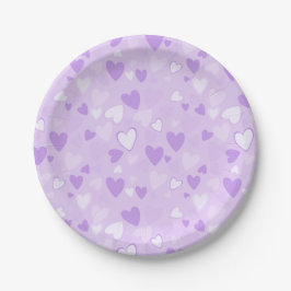 Niedlich Hearts Lavender Party Teller