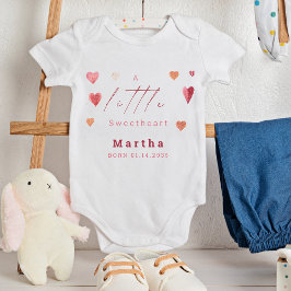 Niedlich Hearts Little Sweetheart Neugeborene Baby Strampler