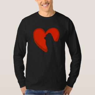 Niedlich Hearts Maltese Dog Welpe Valentinstag T-Shirt