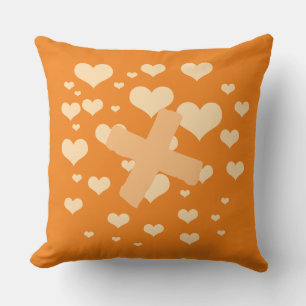 Niedlich Hearts Personalisiert Monogramm Kissen