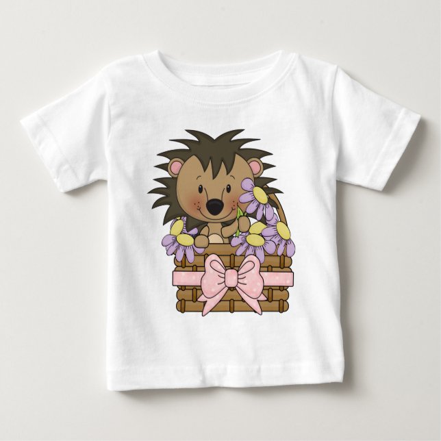 Niedlich Hedge Hog Baby T - Shirt (Vorderseite)