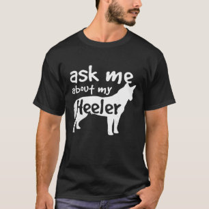 Niedlich Heeler Hund Mama Mama Mutter Haustier Bes T-Shirt