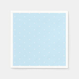 Niedlich hellblau Tiny polka Punkte Muster chic Serviette
