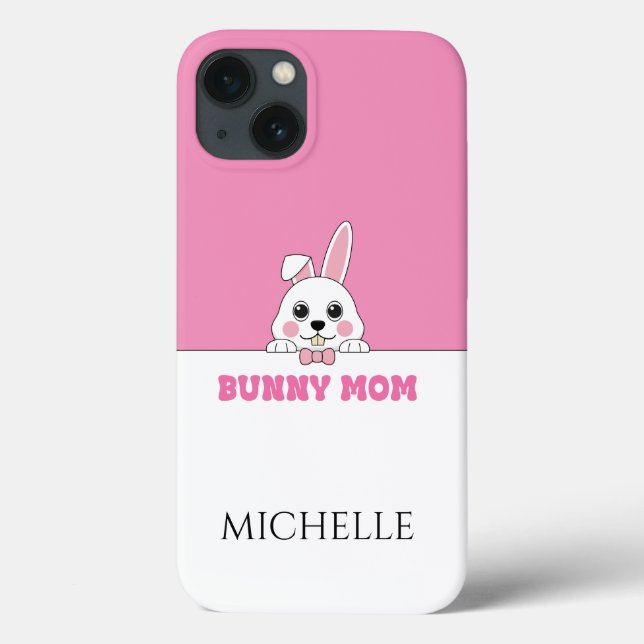 Niedlich Helle Mama Rosa Personalisiert Case-Mate iPhone Hülle (Rückseite)