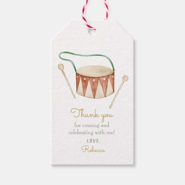 Niedlich Hello Baby Duck Baby Duck Baby Dusche Geschenkanhänger (Vorderseite)