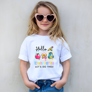 Niedlich Hello Kindergarten Preppy T-Shirt