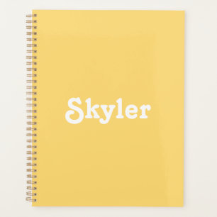 Niedlich hellorangefarbener individuelle Name Planer