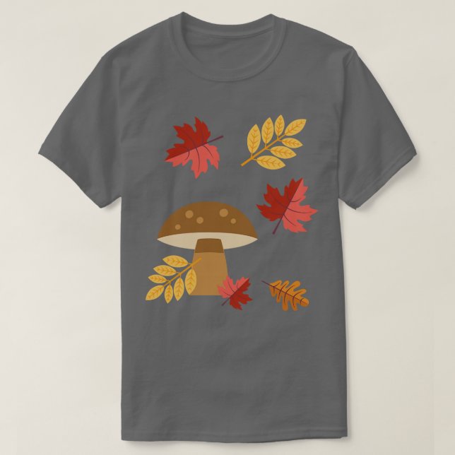 Niedlich Herbst Mushroom T-Shirt (Design vorne)