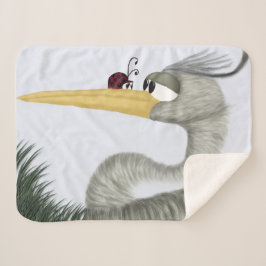 Niedlich Heron und Ladybug Sherpadecke