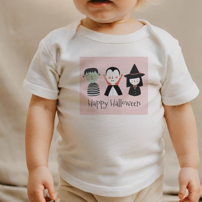 Niedlich Hexenmeistermonster Halloween Baby T-shirt (Von Creator hochgeladen)