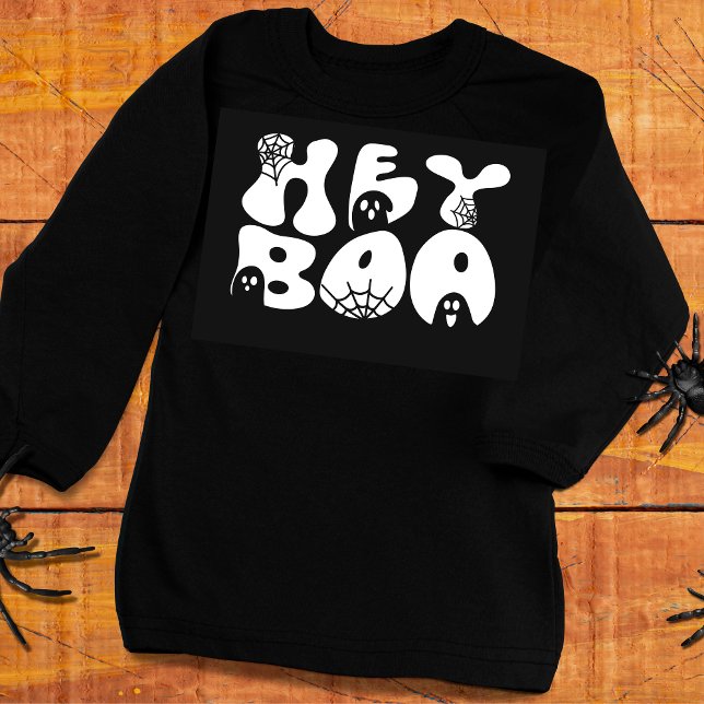 Niedlich Hey Boo Funny Halloween Groovy Retro Ghos Sweatshirt (Von Creator hochgeladen)