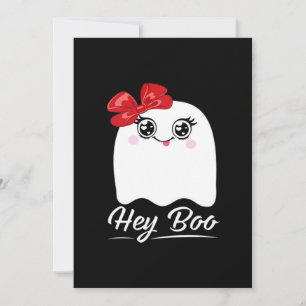 Niedlich Hey Boo Halloween Feiertagskarte