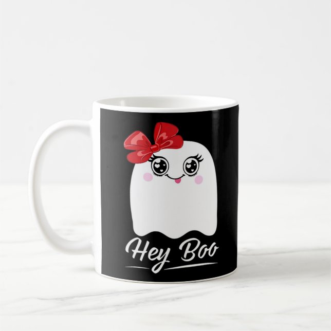 Niedlich Hey Boo Halloween Kaffeetasse (Links)