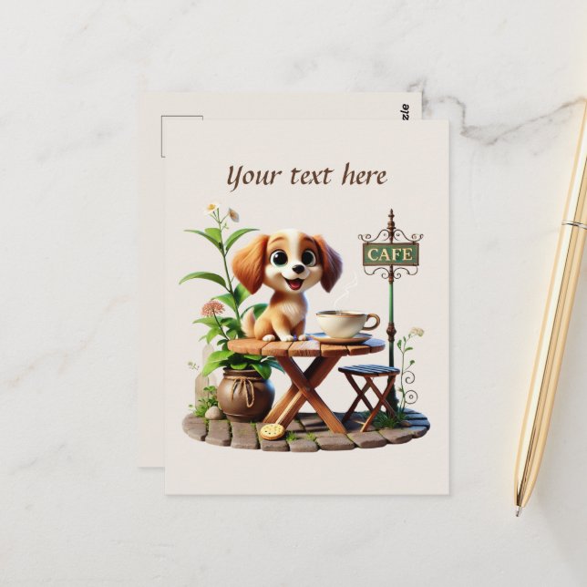 Niedlich hinzufügen postkarte (Vorderseite/Rückseite Beispiel)