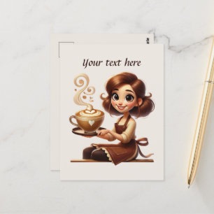 Niedlich hinzufügen postkarte