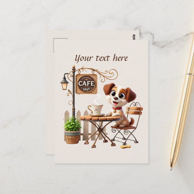 Niedlich hinzufügen postkarte (Vorderseite/Rückseite Beispiel)