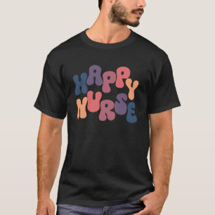 Niedlich Hippie Retro 70 s Nurse RN T-Shirt